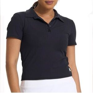 Vuori Women's Black Polo Shirt